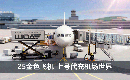 25金色飞机（国际服）上号代充 机场世界/World of Airpots